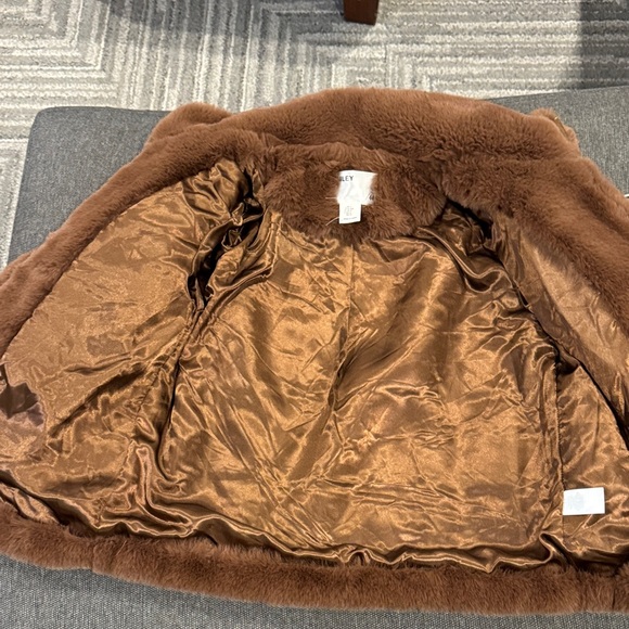 Bailey 44 Chocolate Faux Fur Bomber Jacket - Picture 4 of 4
